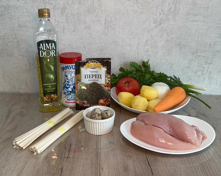 Рецепт куриного супа с лапшой удон